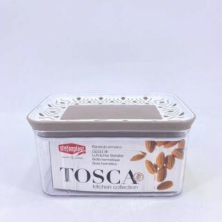 Tosca légmentes szögletes tároló doboz0,7L krém