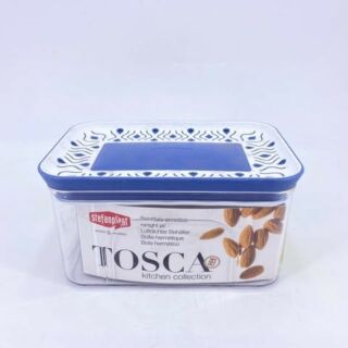 Tosca légmentes szögletes tároló doboz0,7L kék