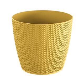 Virágcserép 128 mm Mustár WHEATY Prosperplast