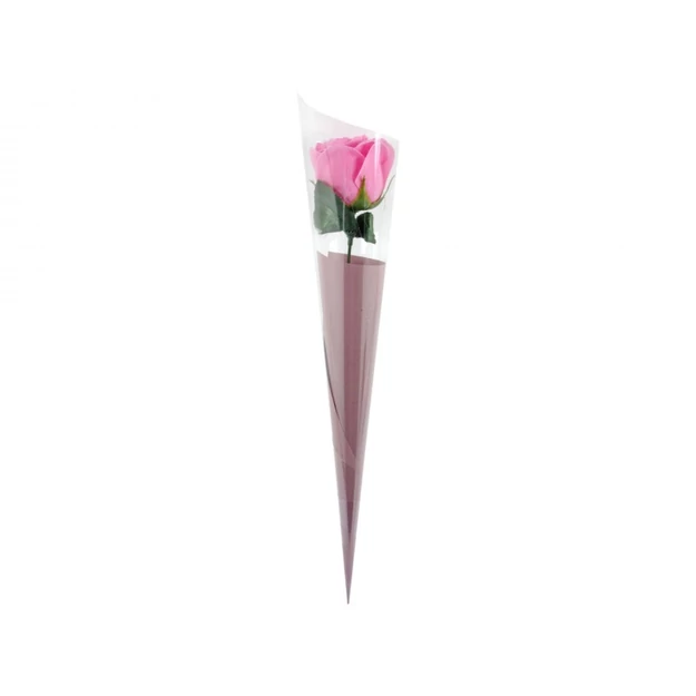 Szappanrózsa szál rózsaszín 32cm/db
