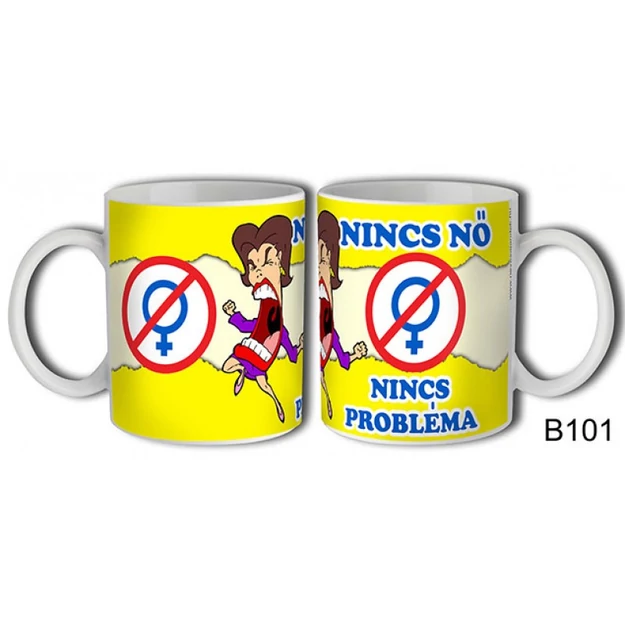 Bögre nincs nő nincs.. vicces ajándék