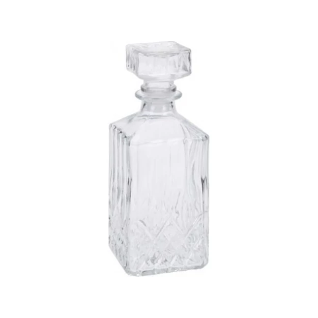 Dekantáló whisky szögletes üveg  900ml 23x9x9cm