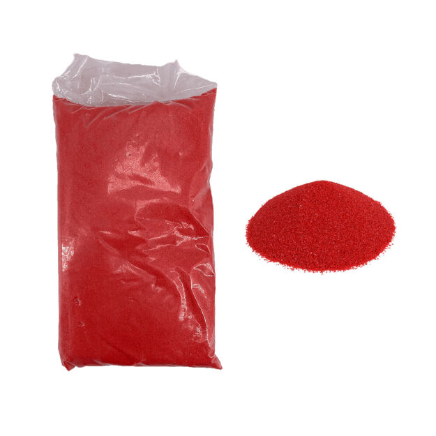 Dekorhomok - piros 1 kg zacskóban