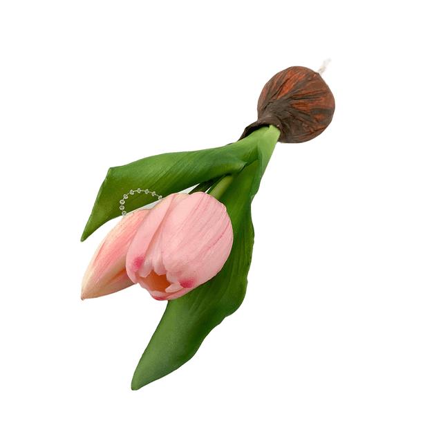 Élethű hagymás gumi tulipán rózsaszín