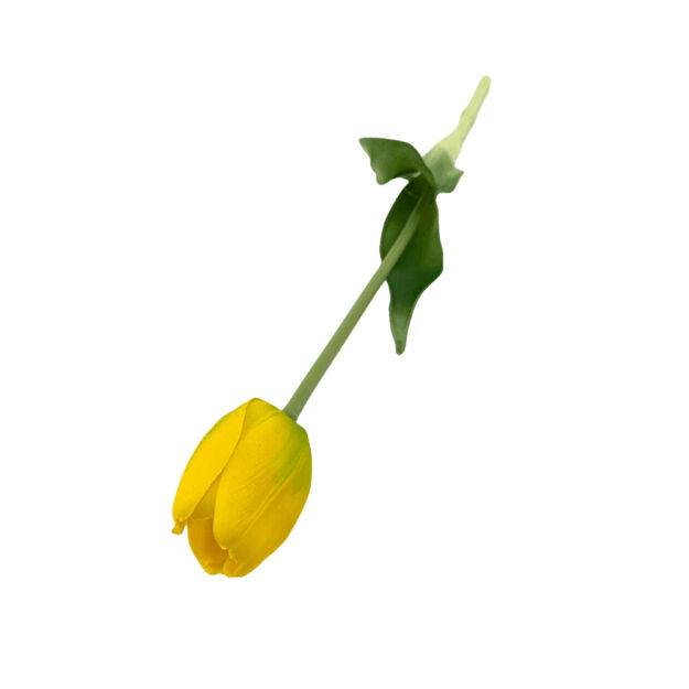 Élethű szálas gumi tulipán -   Sárga