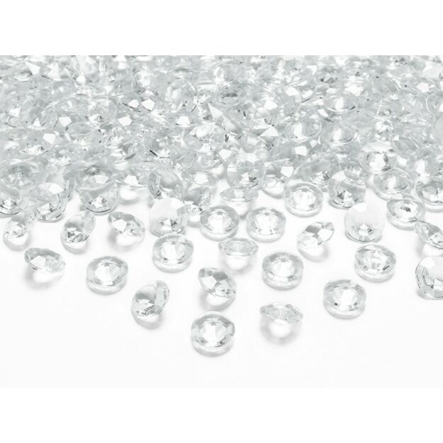Esküvői gyémánt dekoráció 1.2cm 100db/cs