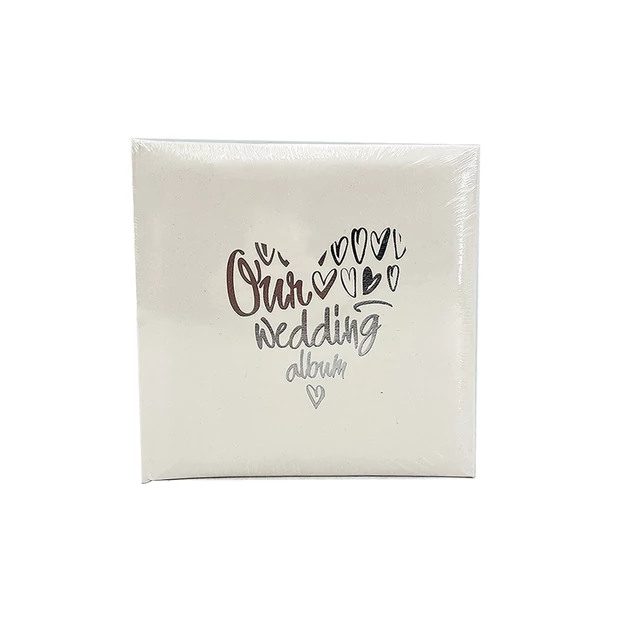 Fényképalbum bőrhatású esküvői  200db 15x10cm-es képhez
