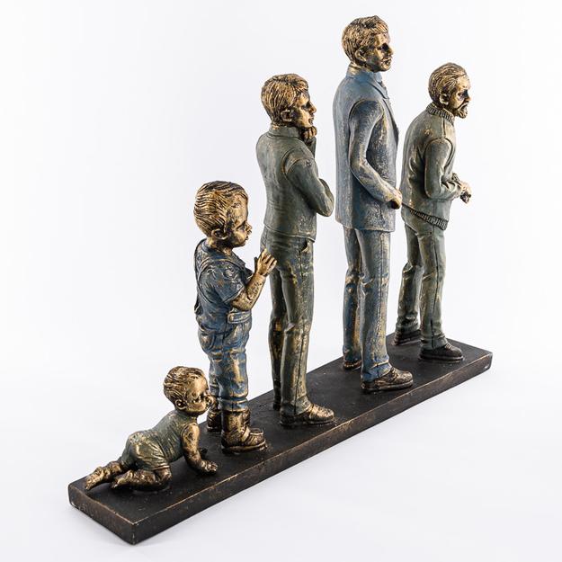 Figura család 41x10x33cm