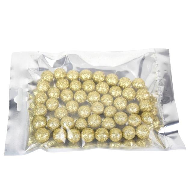 Hungarocell golyó nagy csillámos -Arany 1,5 cm