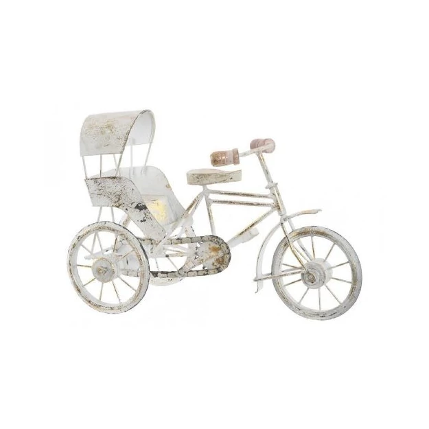 Jármű dekoráció vas 34,5x22x16cm Rickshaw