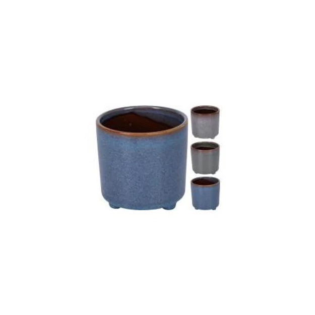 Kaspó "Reactive glaze" 3 színben