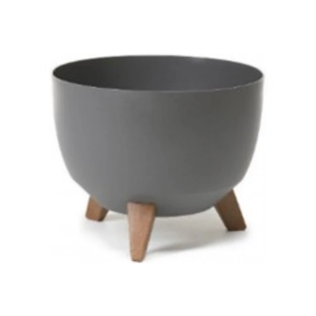 Kaspó "ROMA"átm:29,2cm M:18,3cm, ANTRACITE 9.3L