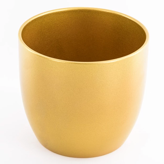 Kerámia kaspó basel glamour arany 14x13 cm