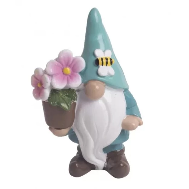 Kerámia orrmanó+ virágcserép türkiz 7,4cm