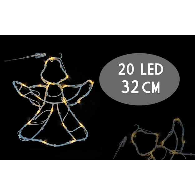 Led angyal 20 led 32 cm