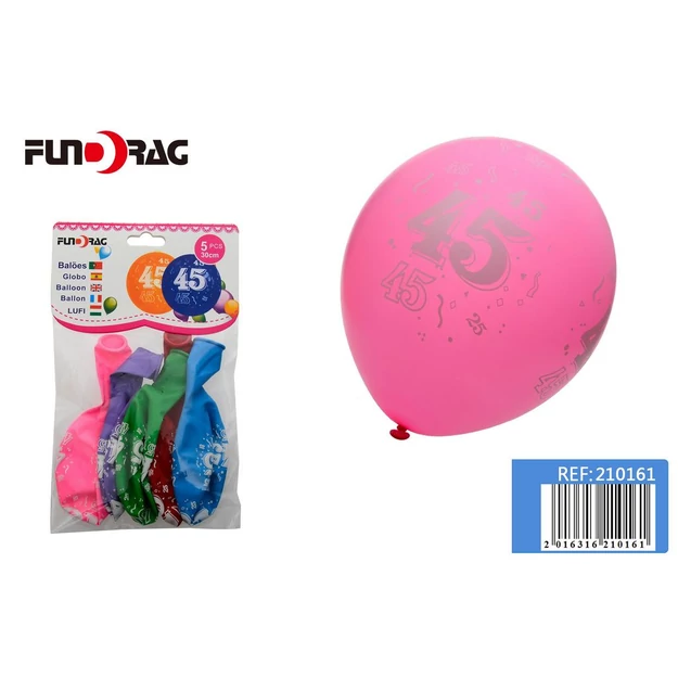 Lufi latex  5db 30 cm szines 45-ös