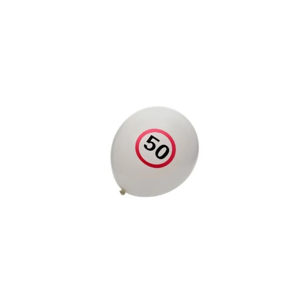 Lufi latex 6 db 30 cm fehér 50-es