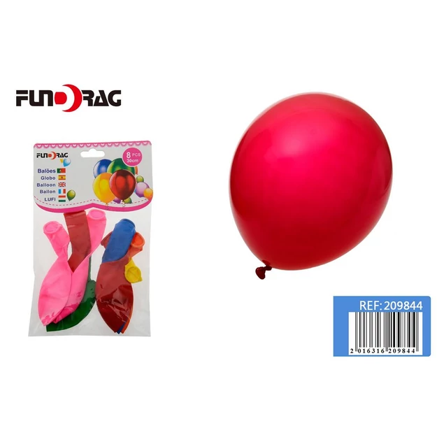 Lufi latex 8db 30cm színes