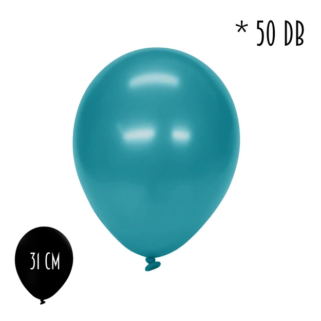 Lufi metál karibkék 50db/cs 31cm