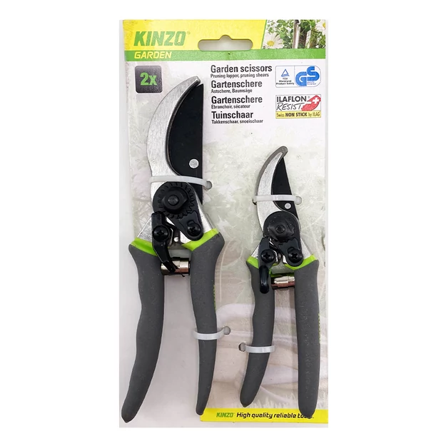Metszőolló 2db 21cm +16cm KINZO