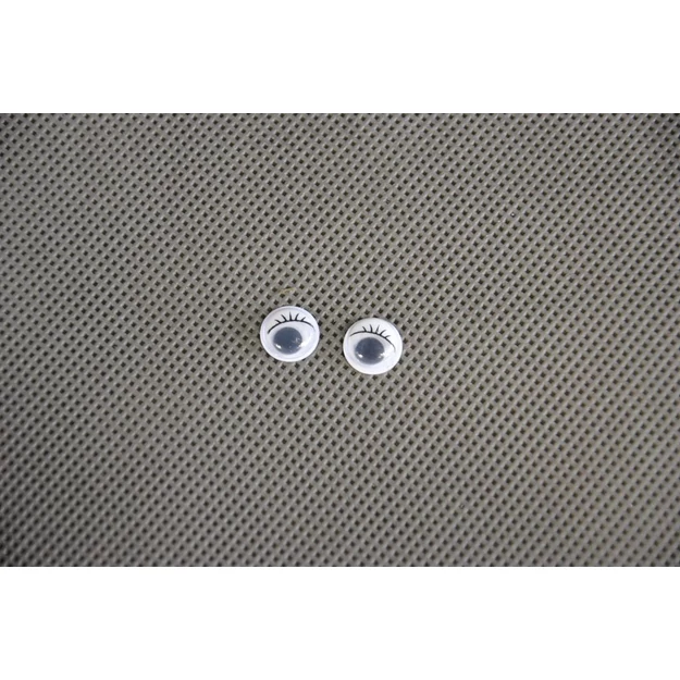 Mozgó szem kör szempillás 10mm 10db
