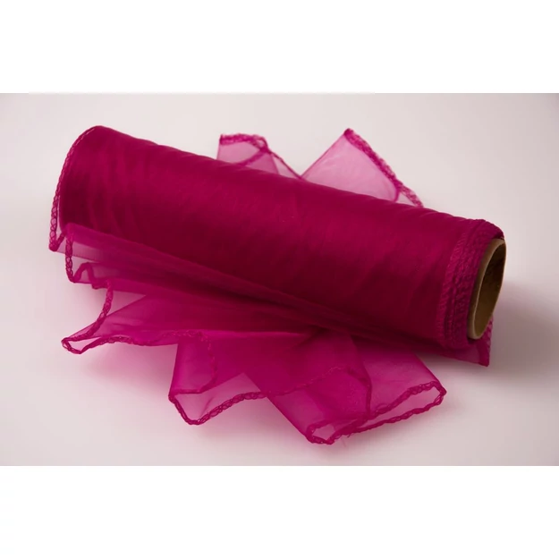 Organza 20cm x 8.2m - Erős pink