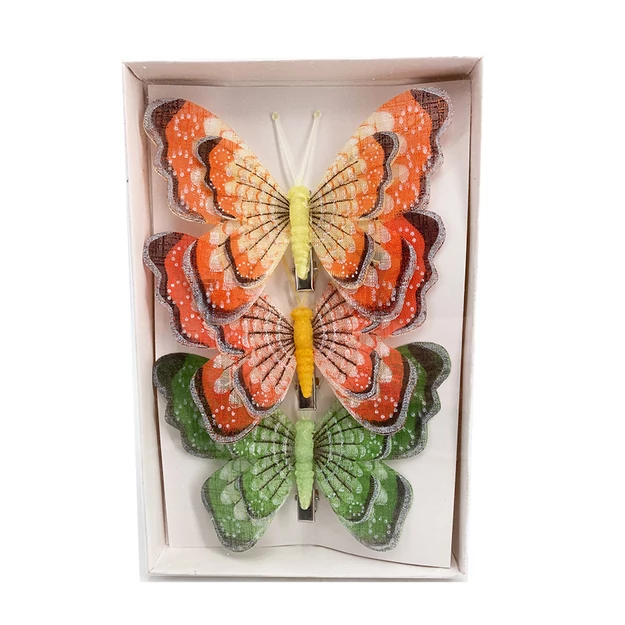Csipeszes pillangó 3db-os 11,5x9 cm