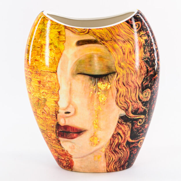 Porcelán váza arany könnyek 20,3cm