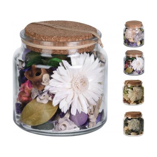 Potpourri mix üveg tárolóban 4 féle