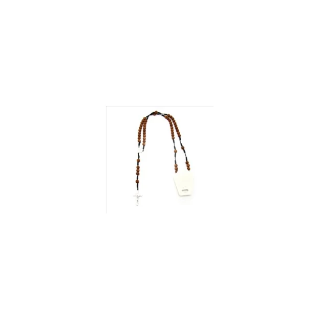 Rózsafüzér 45 cm  barna