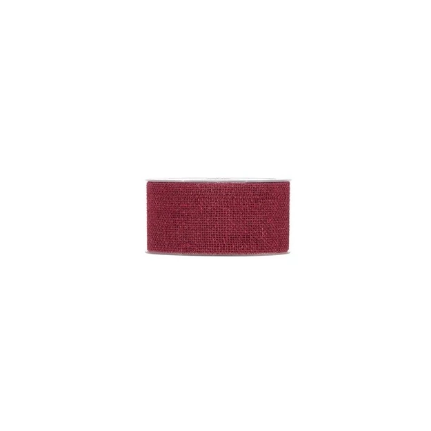 Szalag juta 7,5cm x 20m bordó