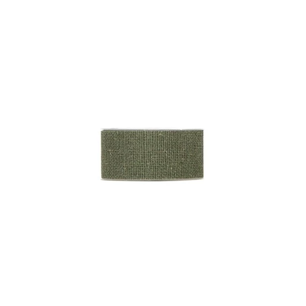 Szalag juta 7,5cm x 20m olajzöld
