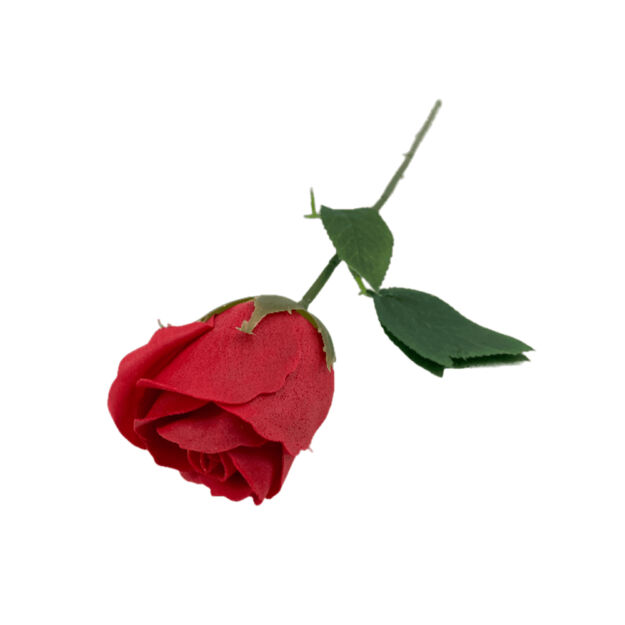 Szappan rózsaszál  38cm piros
