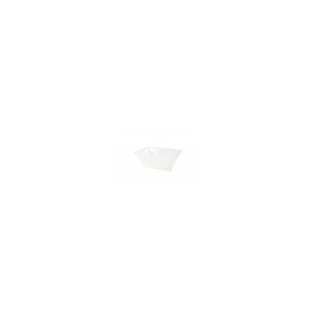 Tál plasztik  szögletes 19cm fehér