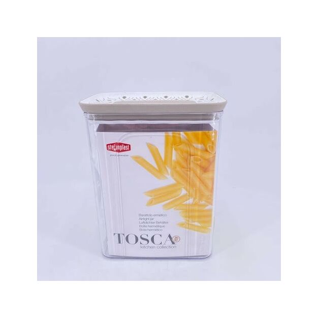 Tosca légmentes szögletes ételtároló doboz 2,2L krém