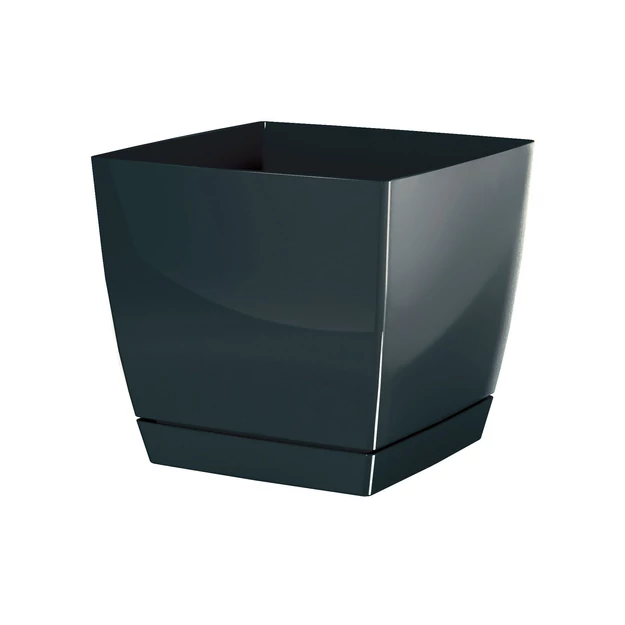Virágcserép 135x135x124 mm Grafit COUBI Prosperplast
