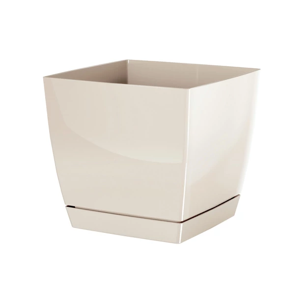 Virágcserép 135x135x124 mm Krém COUBI Prosperplast