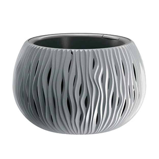 Virágcserép 144 mm Kőszürke BOWL SANDY Prosperplast