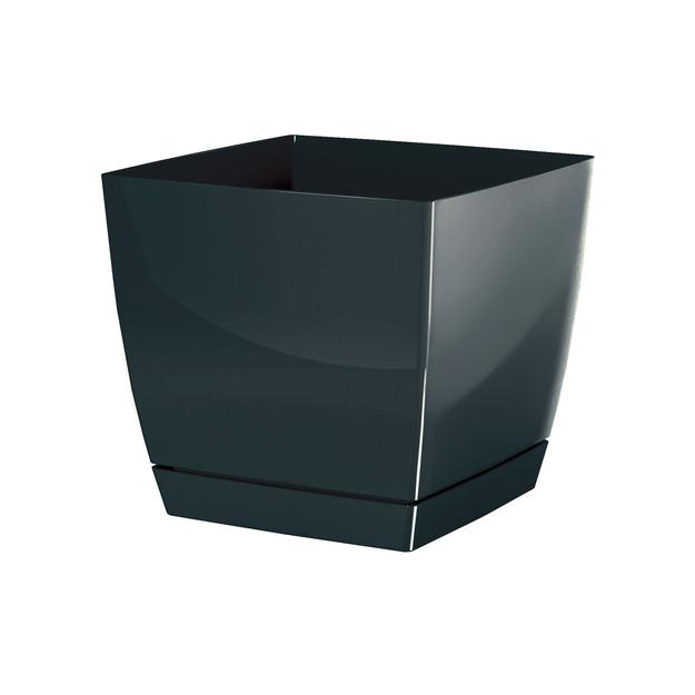 Virágcserép 155x155x142 mm Grafit COUBI Prosperplast