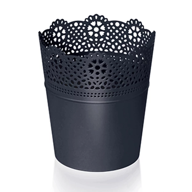 Virágcserép 160 mm Antracit LACE Prosperplast