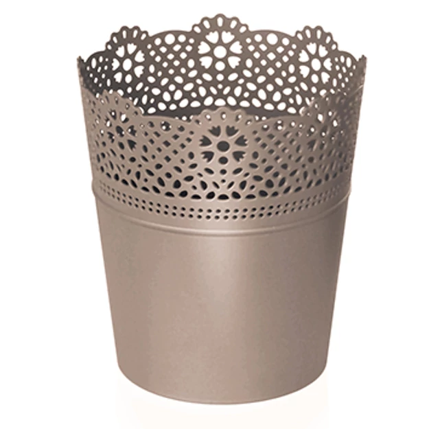 Virágcserép 160 mm Mokka LACE Prosperplast