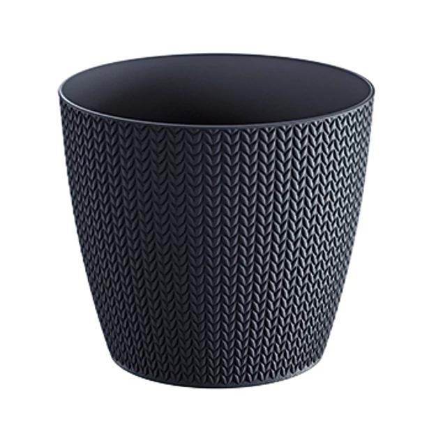 Virágcserép 218 mm Antracit WHEATY Prosperplast