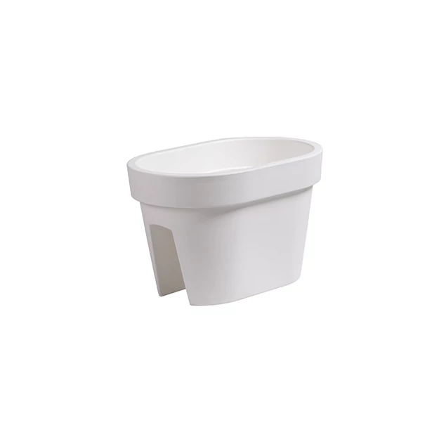 Virágcserép 396 mm Fehér Lofly Railing Prosperplast