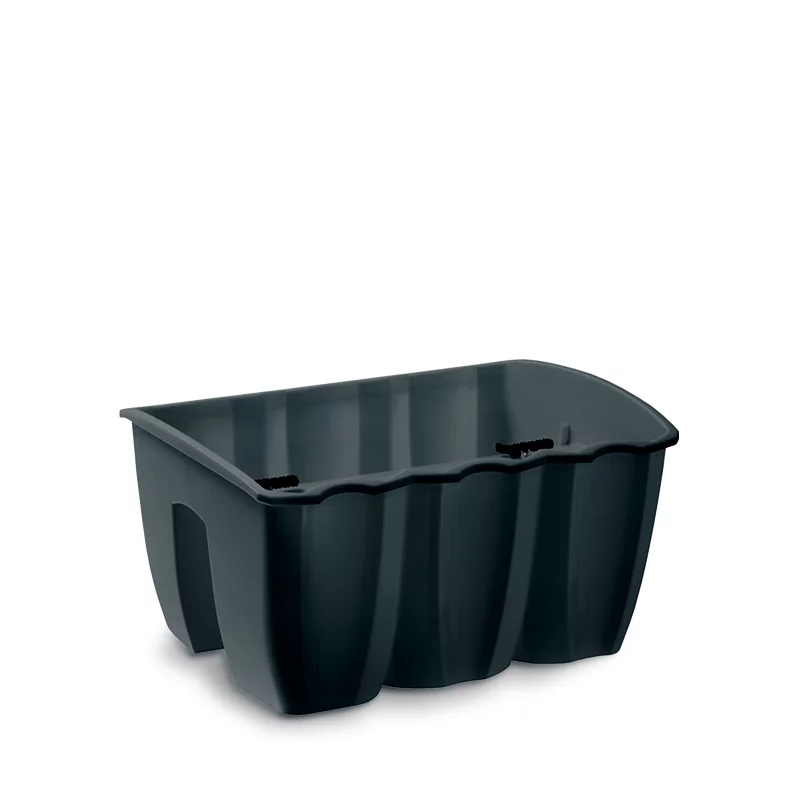 Virágcserép 393 x 201 mm Antracit CROWN Prosperplast