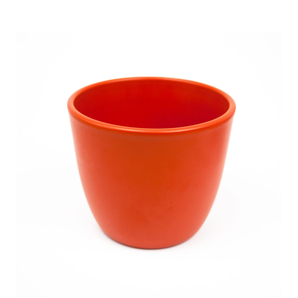 Kerámia kaspó matt narancs 11cm