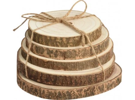 Alátét szett fa 4db (14,16,18,20cm átmérőjű)
