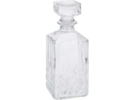 Dekantáló whisky szögletes üveg  900ml 23x9x9cm