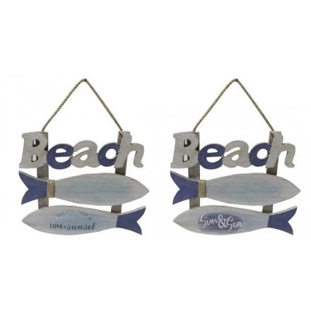 Dekoráció falra mdf 30x2x26 cm beach 2 féle