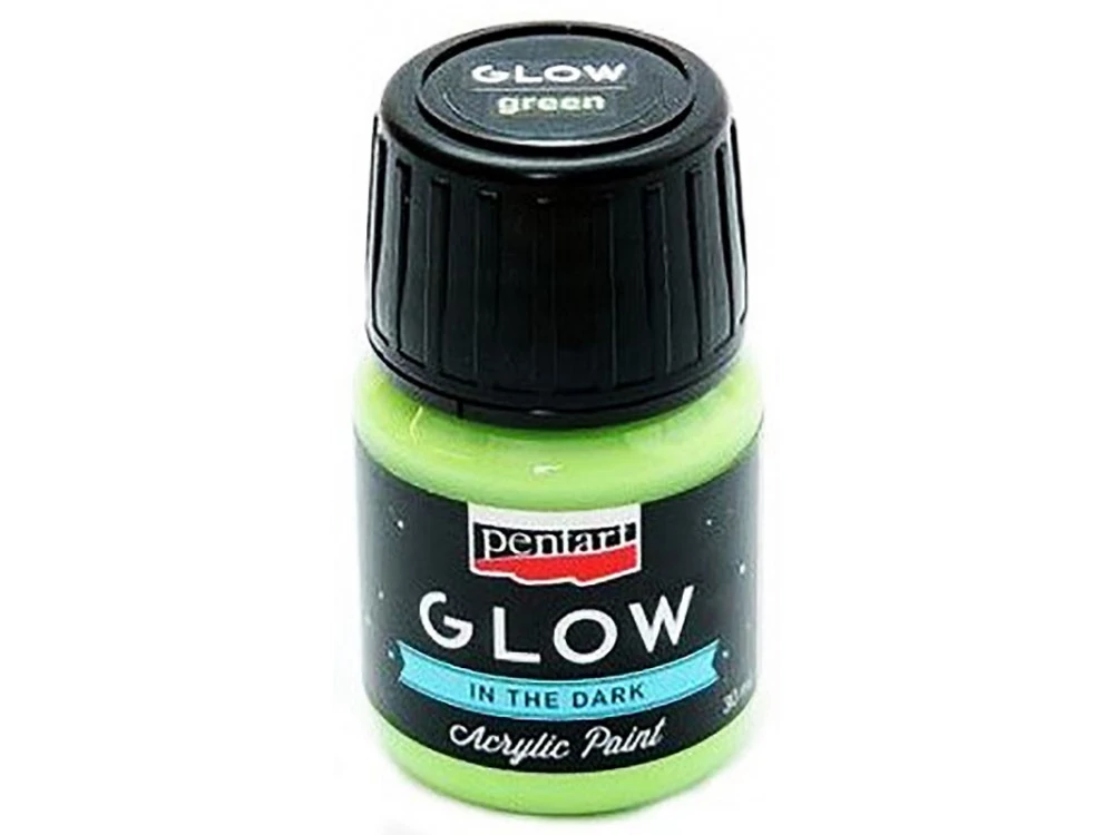 GLOW sötétben világító akrilfesték 30 ml zöld