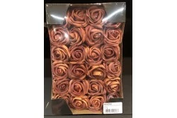 Habrózsa dobozban narancs  5cm 24db